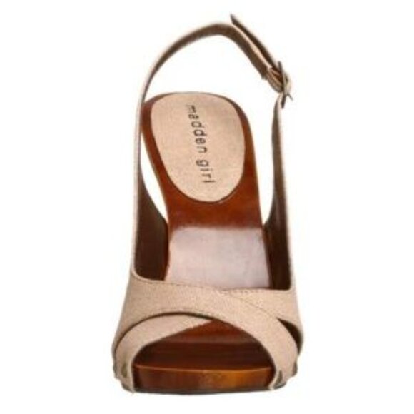 Madden Girl Bennii Sandal in Natural Fabric - Picture 3 of 15